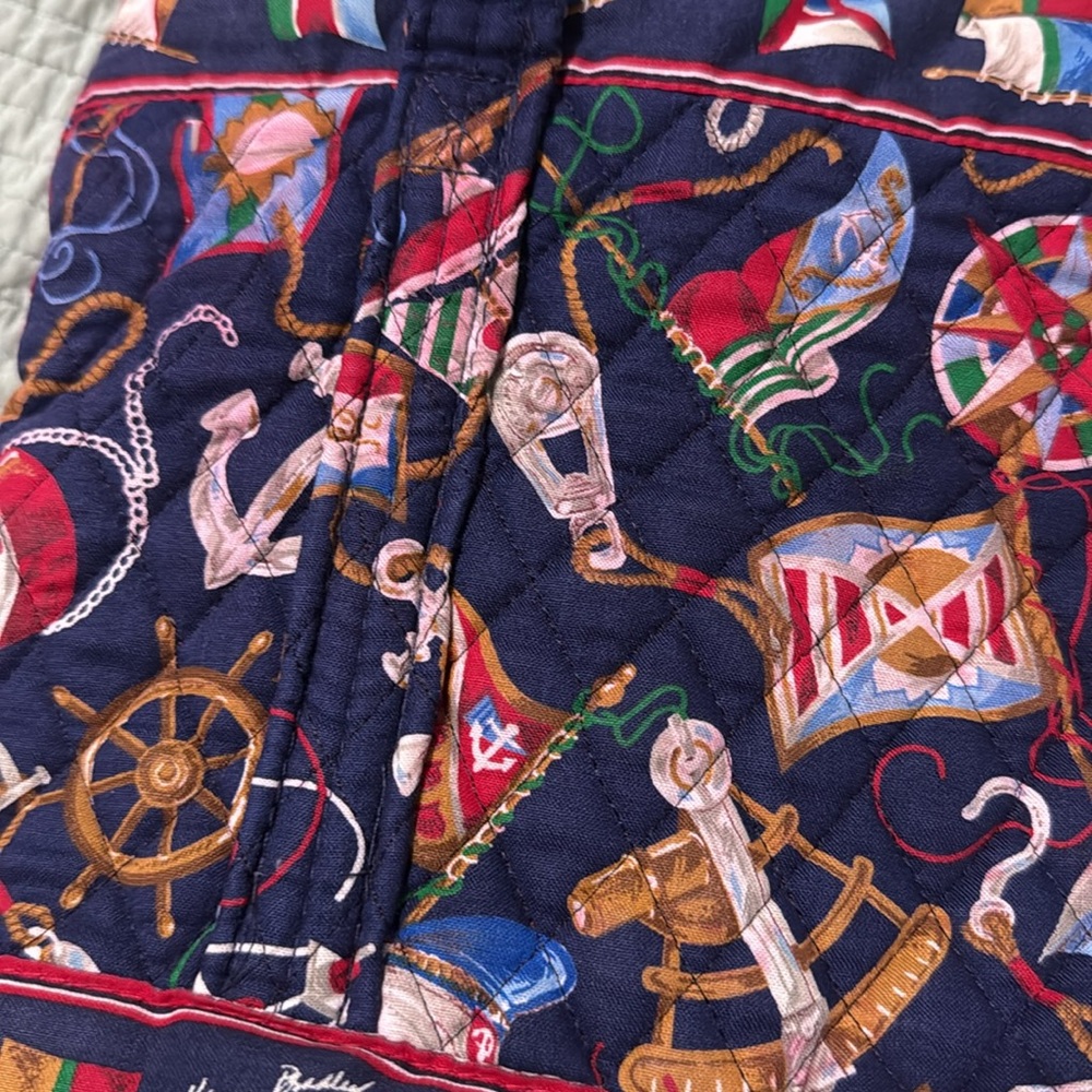 Vera Bradley Blue Quilted Tote with Patriotic Flair - Picture 13 of 14